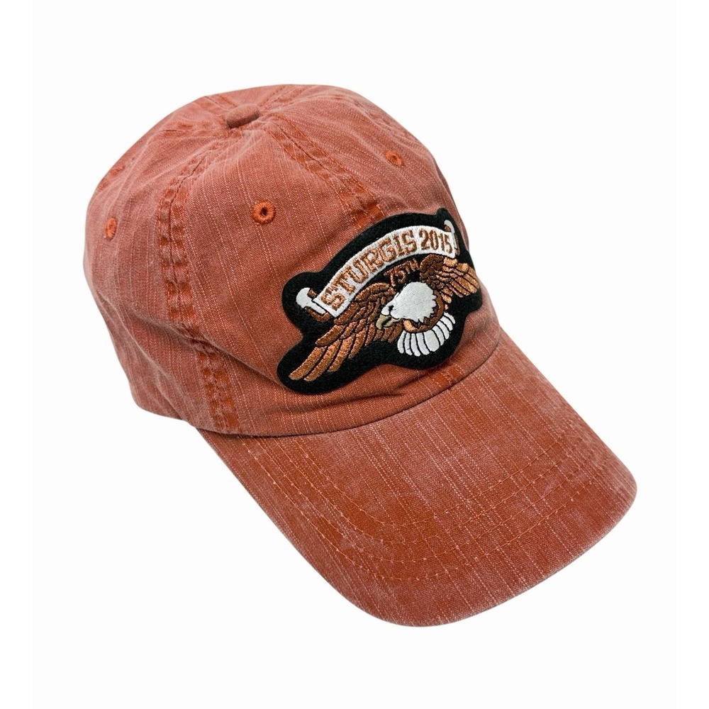Sturgis 2015 Rust Color Cap Hat 75th Anniversary 100% Cotton One Size Fits All - Picture 5 of 9